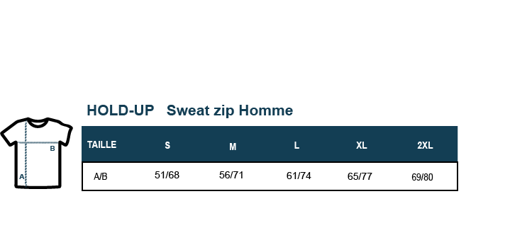 GUIDE HOLD UP SWEAT ZIP HOMME
